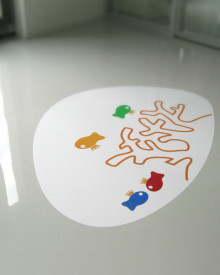 Betonlook vloersticker